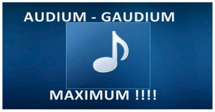 AUDIUM GAUDIUM MAXIMUM !!!!